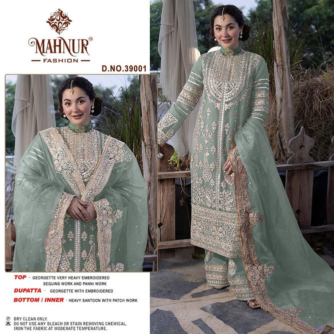 Mahnur Vol 39 By Mahnur Embroidery Georgette Pakistani Suits Wholesale Price In Surat
